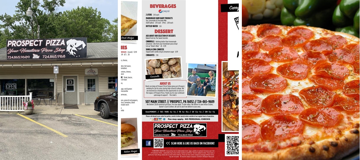 Prospect Pizza Menu