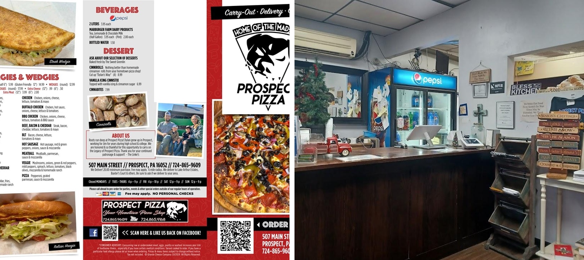 Prospect Pizza Menu