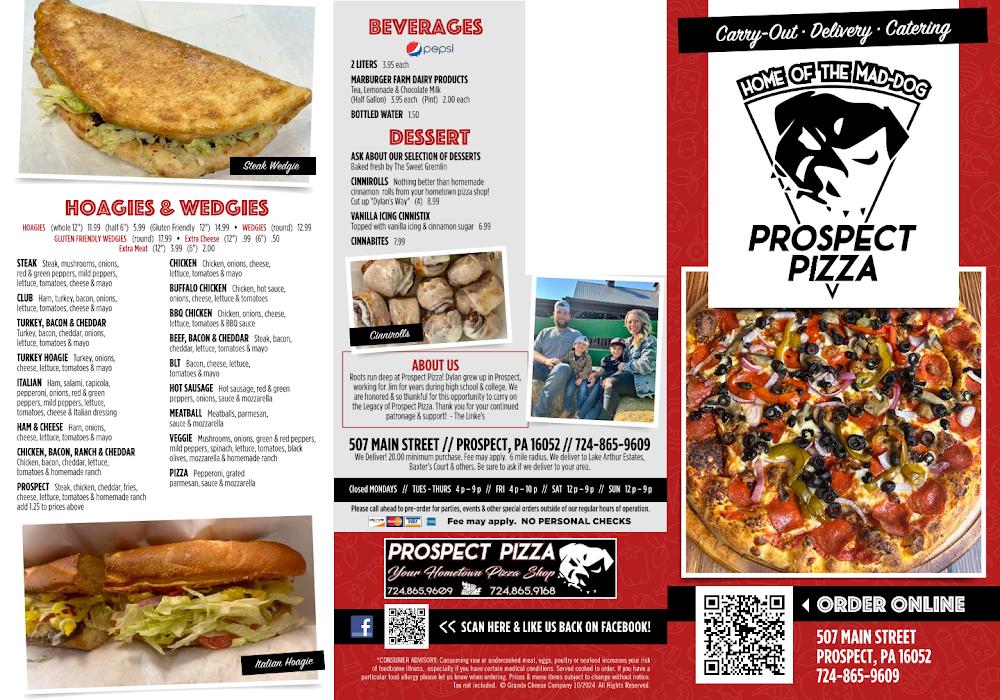 Prospect Pizza Menu image 1
